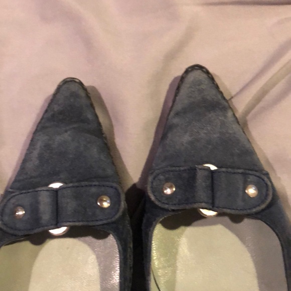 Sigerson Morrison blue suede shoes - Picture 4 of 7